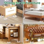 Bed Bug Interceptors, 8 Pack Bed Bug Traps, Insect Detector for Bed, Sofa & All Furniture, 24/7 Monitor, 360° Protection for Your Family's Peaceful Sleep, White