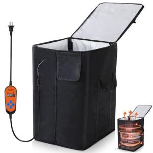 Bed Bug Heater, 360° High-Temperature Portable Bed Bug Killer Treatment Equipment with Digital Timer & Temperature Control, Fast Heating to 155°F for Against Moths, Carpet Beetles and Lice