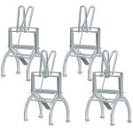 4 Pack Mole Traps That Kill Best, Mole Trap Easy to Set, Galvanized Steel Gopher Traps for Lawns, Reusable Quick Capture Gopher Hawk Vole Trap Outdoor Use