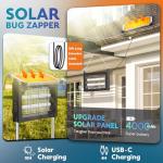Portable Solar Bug Zapper for Outdoor Use