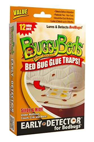 BuggyBeds Bed Bug Glue Traps, 12 Pack