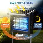 Portable Solar Bug Zapper for Outdoor Use