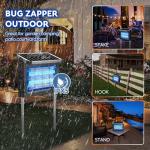 Portable Solar Bug Zapper for Outdoor Use