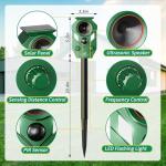 Solar Ultrasonic Animal Repellent with Motion Sensor