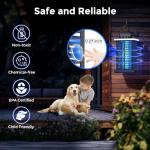 Portable 2-in-1 Outdoor Bug Zapper with LED