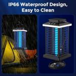 Portable 2-in-1 Outdoor Bug Zapper with LED