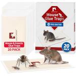 LULUCATCH 20 Pack Indoor Sticky Mouse Traps