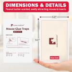 LULUCATCH 20 Pack Indoor Sticky Mouse Traps