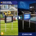 Solar Mosquito Zapper with Panel Sensor and Cord