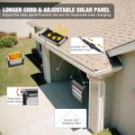 Solar Mosquito Zapper with Panel Sensor and Cord