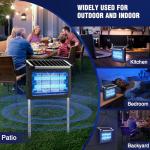 Solar Mosquito Zapper with Panel Sensor and Cord