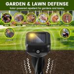 Solar Ultrasonic Repellent for Moles, Snakes & More