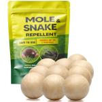 PVTYSZES Mole and Snake Repellent for Lawns, Mole Deterrent for Yards, Gopher Repellent, Vole & Groundhog Repellent Outdoor, Armadillo Repellent for Garden, Covers 120 Sq Ft, 10 Packs