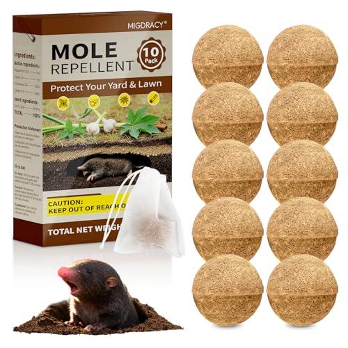 Natural Mole & Gopher Repellent Balls – Plant-Based Natural Essential Oil Formula, Safe for Kids & Pets, Long-Lasting Outdoor Protection