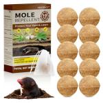 Natural Mole & Gopher Repellent Balls – Plant-Based Natural Essential Oil Formula, Safe for Kids & Pets, Long-Lasting Outdoor Protection