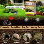 Natural Mole & Gopher Repellent Balls – Plant-Based Natural Essential Oil Formula, Safe for Kids & Pets, Long-Lasting Outdoor Protection