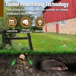 KQCWKH Mole Repellent for Lawns, Gopher Repellent, Vole & Groundhog Repellent Outdoor, Armadillo Repellent, Mole Deterrent for Yard, Lasts Up to 3 Months, 12 Balls