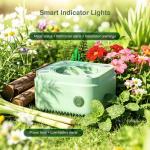 Long-Lasting Indoor/Outdoor Mosquito Repeller, Up to 240H Refill + 15H per Charge, USB-C Powered for Continuous Use, Mosquito-Repelling Plant-Based Essential Oil Refill, Smart Status Monitoring