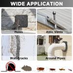 Steel Wool Mice Control, 65FT(1.1LB)#1 Steel Wool, Keep Mouse Away from Holes, Barrier and Gap Filler for Home, Wall, Garden, Kitchen, Pipeline in Garage, Coarse