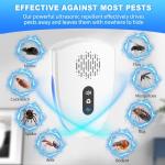 2026 Upgraded Ultrasonic Pest Control Repeller, Mouse Repellent Indoor for Spider Bug Roach Ant Mosquito Rat Mice Insect Deterrent, Mouse Rodent Repellent Ultrasonic Plug in, 3 Mode Switching, 6 Pack