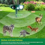 Solar Animal Repeller for Raccoons, Deer & Squirrels