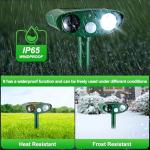 Solar Animal Repeller for Raccoons, Deer & Squirrels
