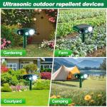 Solar Animal Repeller for Raccoons, Deer & Squirrels