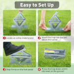 Rust-Proof Scissor Mole Traps - 2 Pack