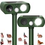 Solar Ultrasonic Animal Repeller - 2 Pack