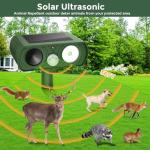 Solar Ultrasonic Animal Repeller - 2 Pack