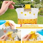6 Pack Outdoor Fly Traps with Bait Bags