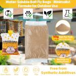 6 Pack Outdoor Fly Traps with Bait Bags