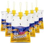 6 Pack Outdoor Disposable Fly Traps with Bait