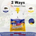 6 Pack Outdoor Disposable Fly Traps with Bait