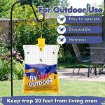6 Pack Outdoor Disposable Fly Traps with Bait