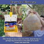 6 Pack Outdoor Disposable Fly Traps with Bait