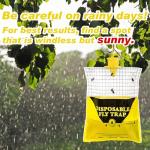 Pre-Baited Outdoor Fly Traps for Patios - 4 Pack