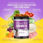 Natural Flea and Tick Chews for Dogs, 200 Count
