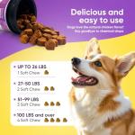 Natural Flea and Tick Chews for Dogs, 200 Count