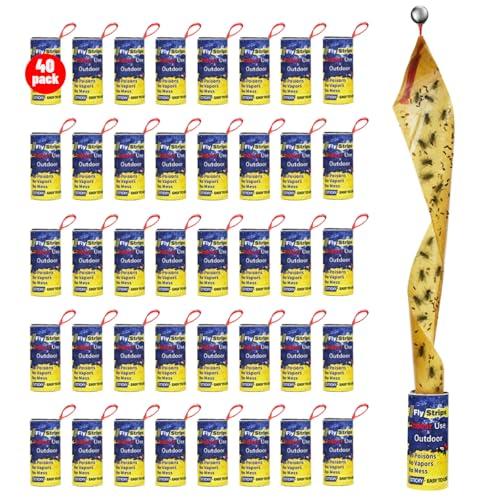 40 Pack Sticky Fly Trap Strips for Indoor/Outdoor