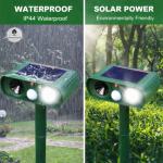 Solar Ultrasonic Animal Repeller - Humane Pest Control