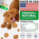 Flea and Tick Prevention for Dogs Pills - Natural Dog Flea & Tick Control - 170 Soft Chewables - Oral Defense Treatment for Dogs Supplement - Vet Formulated Chews - All Breeds & Ages - Made in USA