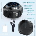 Ultrasonic Pest Repellent Plug-in, Electronic Mouse Traps & Insect Repellent, Pest Control for Rodent, Roach, Ant, Squirrel, Spider, Bugs, Mouse, Rat, Bat for Home, Office, Warehouse Black 1 Pack