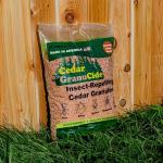 GranuCide Cedar Granules | Cedar Chips for Home & Garden | Repels Ants, Aphids, Spiders, Mosquitos | Smells Great & Easy to Use | 1 Bag (8 lbs)