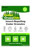 GranuCide Cedar Granules | Cedar Chips for Home & Garden | Repels Ants, Aphids, Spiders, Mosquitos | Smells Great & Easy to Use | 1 Bag (8 lbs)