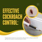 Roach Gel Bait (4 PCS) - German Roach Killer Indoor Infestation for Home with 99% Efficacy (97% USA) - Cockroach Gel Bait Syringes - Fipronil 0.05% - Get Fast Results