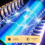 Bug Zapper Outdoor & Indoor, Cordless Portable Mosquito Zapper with Automatic Mode, 4200V High Powered Mosquito Repellent, Electric Fly Zapper for Camping,Outside,Patio,Backyard,Garden