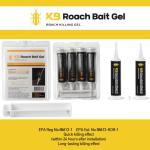 Roach Gel Bait (4 PCS) - German Roach Killer Indoor Infestation for Home with 99% Efficacy (97% USA) - Cockroach Gel Bait Syringes - Fipronil 0.05% - Get Fast Results