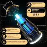 Bug Zapper Outdoor & Indoor, Cordless Portable Mosquito Zapper with Automatic Mode, 4200V High Powered Mosquito Repellent, Electric Fly Zapper for Camping,Outside,Patio,Backyard,Garden