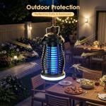 Bug Zapper Outdoor & Indoor, Cordless Portable Mosquito Zapper with Automatic Mode, 4200V High Powered Mosquito Repellent, Electric Fly Zapper for Camping,Outside,Patio,Backyard,Garden